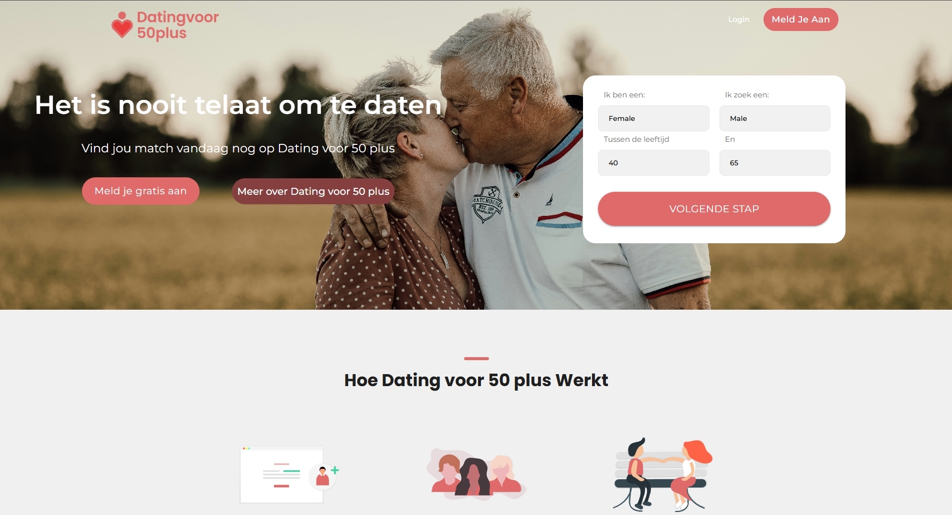 Datingvoor50plus homapage